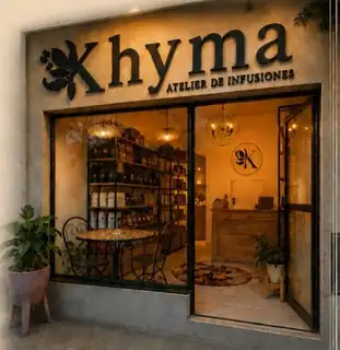 Frente del local de Khyma Atelier de Infusiones
